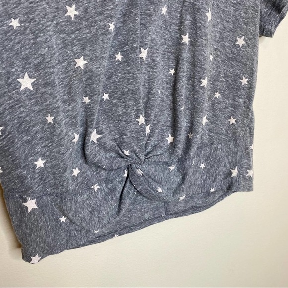 Abercrombie & Fitch Knot Front Tee Star Pattern L - Picture 6 of 9